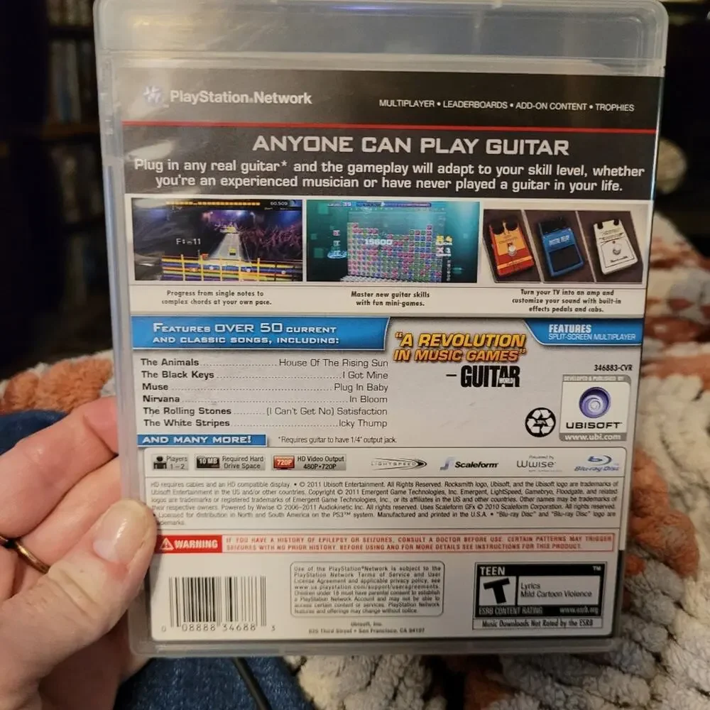 Rocksmith PS3 CIB TestedSony Playstation PS3